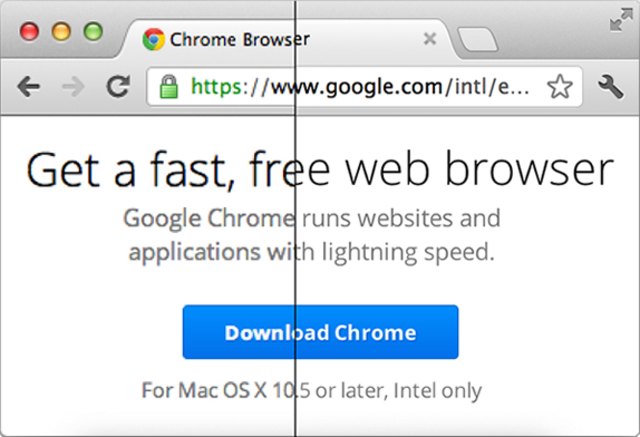 Google Chrome 發佈支援Mac Retina display螢幕的版本!!!