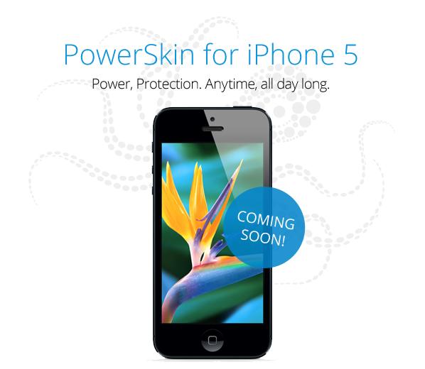 厭倦隨身攜帶厚重的行動電源嗎？PowerSkin 推出三款專為 iPhone 5 設計的電池保護殼，不但可以充電還可以保護你的手機喔！