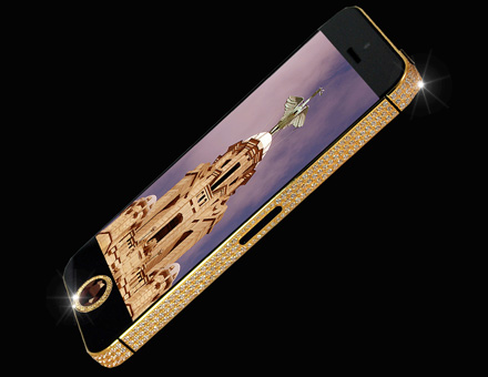 全球最昂貴的 iPhone 5，機身鑲滿黃金、鑽石和黑鑽，價格高達4億5700萬元！