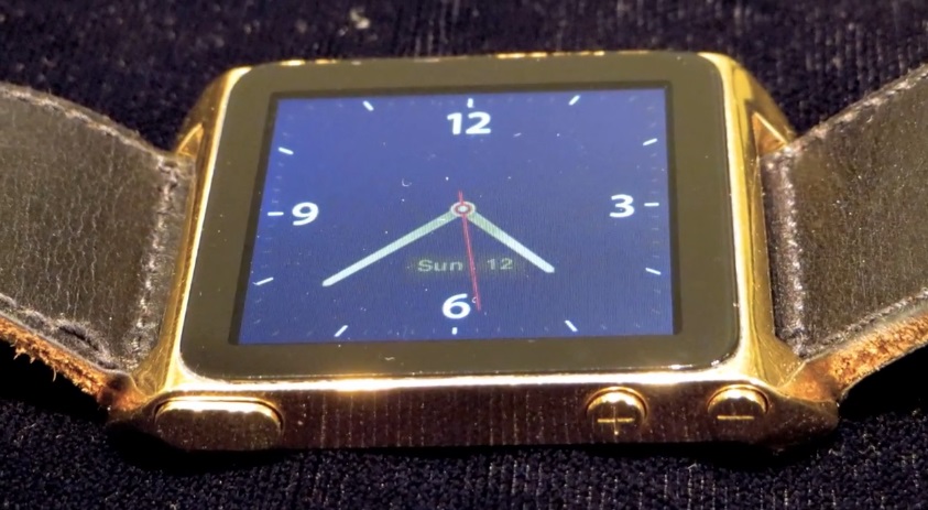 花 500 小時、7萬5千台幣，打造一支 18K金的 iPod Nano 手錶價值。