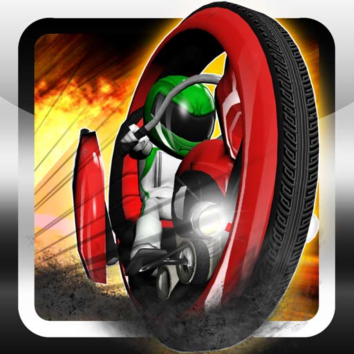 【iOS APP】GyroBoy 3D 光速摩托車競賽