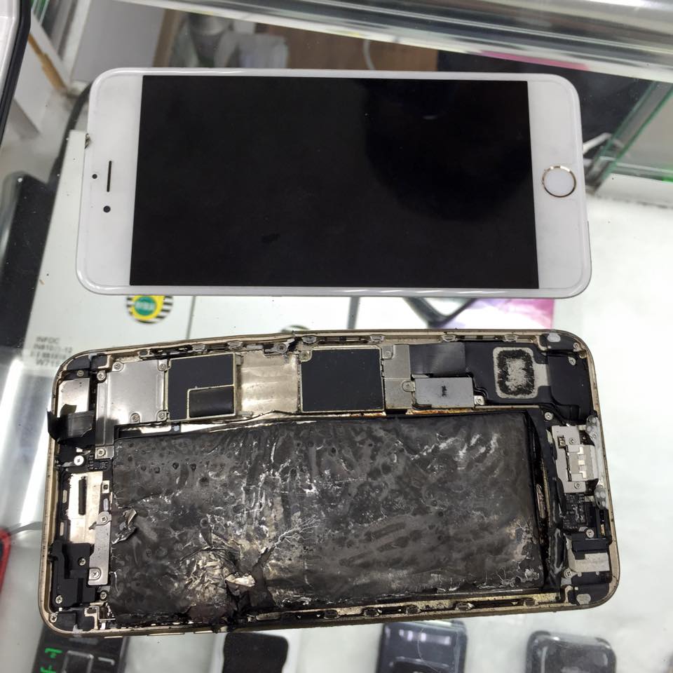 好嚇人，台灣傳出 iPhone 6 Plus 充電爆炸！