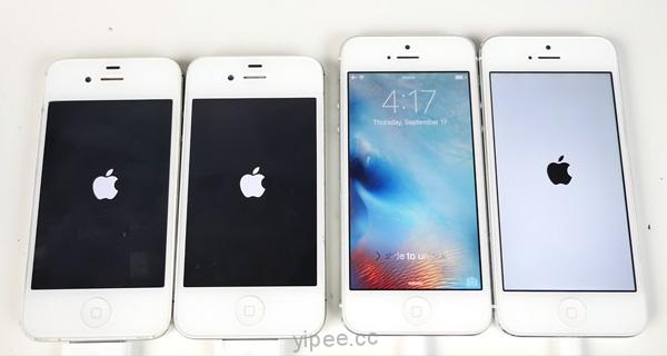iOS 9 VS iOS 9.1 Beta 的 iPhone 4S 和 iPhone 5，速度、比分大對決！
