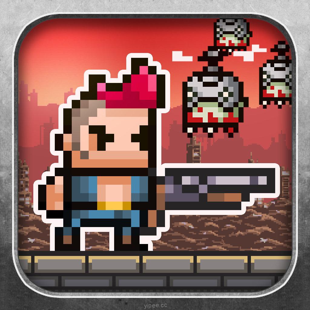 【iOS APP】Random Heroes 3 像素風格的橫向捲軸射擊遊戲~闖關英雄 3
