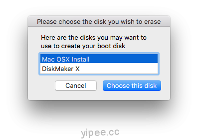 DiskMaker X Mac OSX EI Captian 9