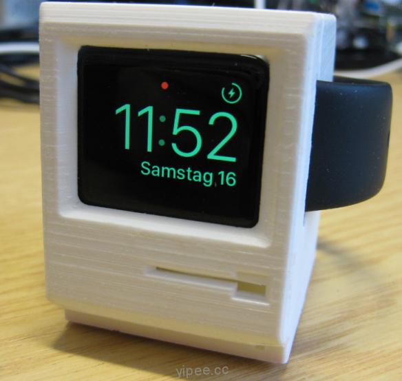 復古的魅力！3D 列印打造仿 Macintosh 的 Apple Watch 充電座！