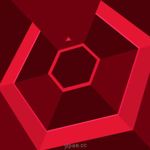 【iOS APP】Super Hexagon 超級六邊形~立體隧道穿行遊戲