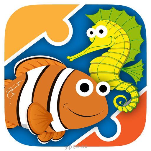 【iOS APP】My first jigsaw Puzzles : Animals under the sea 我的第一個拼圖：海洋世界