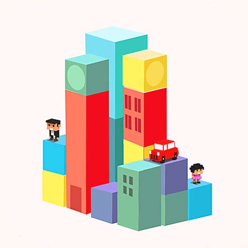 【iOS APP】Blox 3D City Creator 培養小朋友的創造力~立體城市建設遊戲