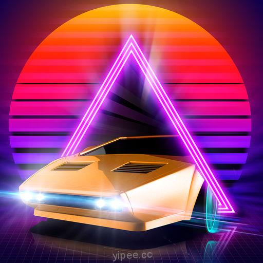 【iOS APP】Neon Drive 霓虹飆速~80年代風格的街機遊戲