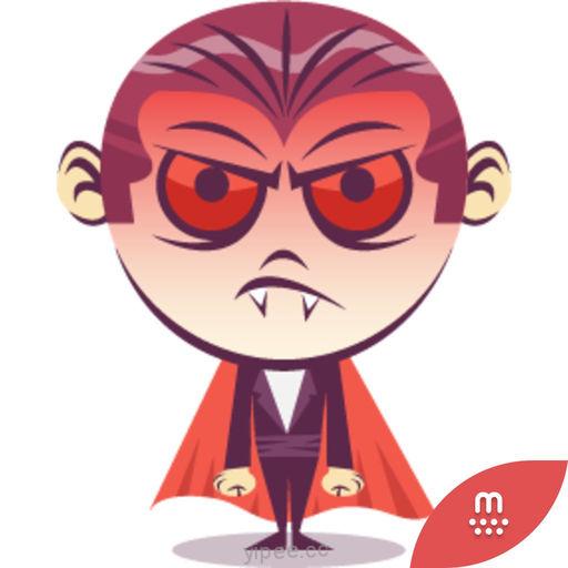 【iOS APP】Funny Dracula stickers by KORCHO for iMessage 有趣的德古拉貼圖