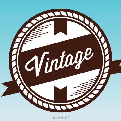 【iOS APP】Vintage Design 復古風格商標及圖示製作軟體
