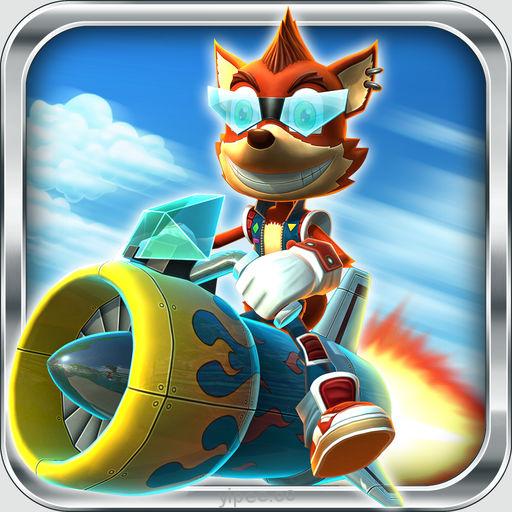 【iOS APP】Rocket Racer R 瘋狂的火箭競賽遊戲