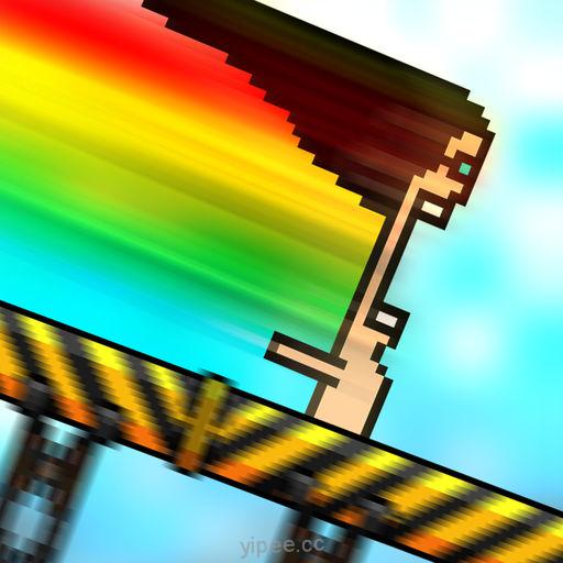 【iOS APP】8-BIT WATERSLIDE 搞笑像素風格水上溜滑梯遊戲