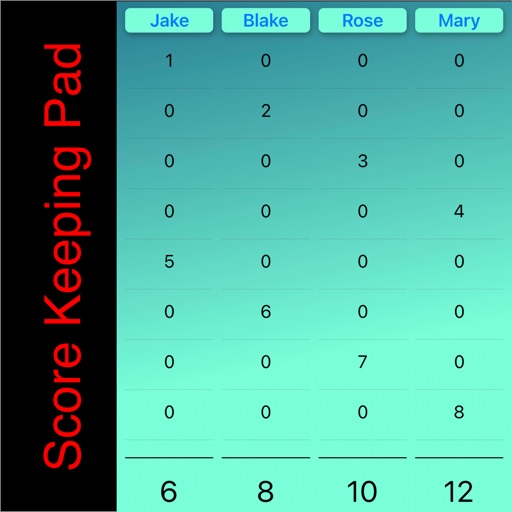 【iOS APP】EZ Domino Score Keeping Pad 多米諾骨牌遊戲計分板