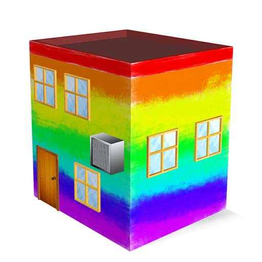 【iOS APP】House Paint 3D – Home Coloring 舒壓著色遊戲~溫暖的家