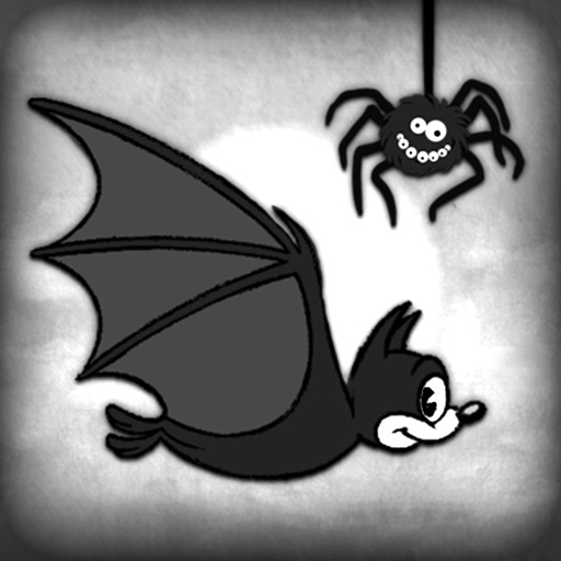 【iOS APP】FlapThatBat 黑白卡通復古遊戲~勇敢的蝙蝠