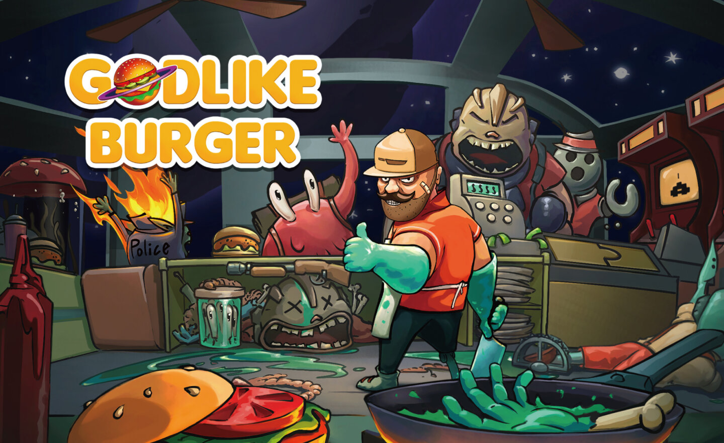 【限時免費】惡搞餐廳經營模擬《Godlike Burger 宇宙漢堡王》，2023 年 10 月 12 日晚上 11:00 截止